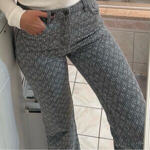 Mango dioni jeans with rhinestones